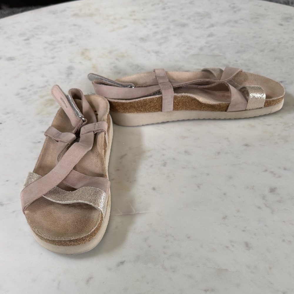 Mephisto Women's Sandals in Pink and Silver